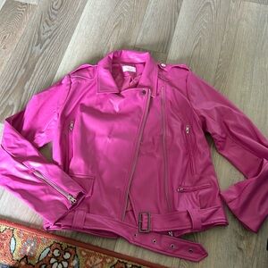 Pink pleather jacket